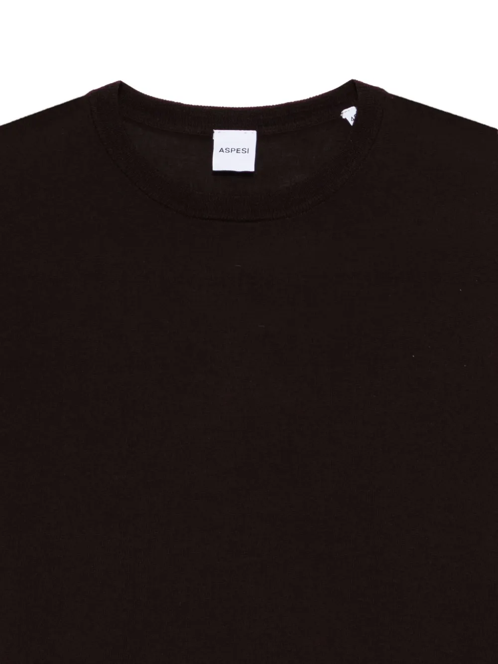 Aspesi Crew-neck Wool Sweater In Brown