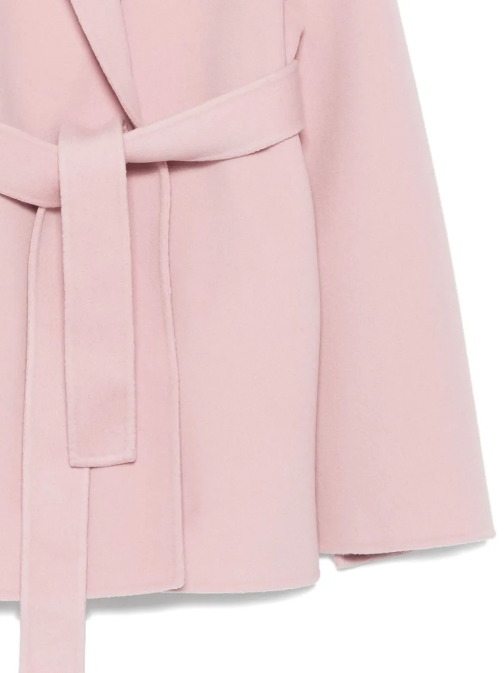 Alberta Ferretti Wikkeljas met ceintuur en lange mouwen Roze