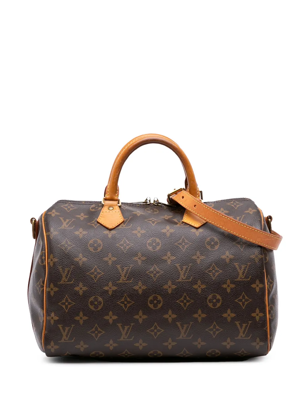 Louis Vuitton Pre-Owned 2012 モノグラム スピーディ バンドリエール 30 サッチェルバッグ - ブラウン Louis Vuitton Pre-Owned 2012 モノグラム スピーディ バンドリエール 30 サッチェルバッグ - ブラウン