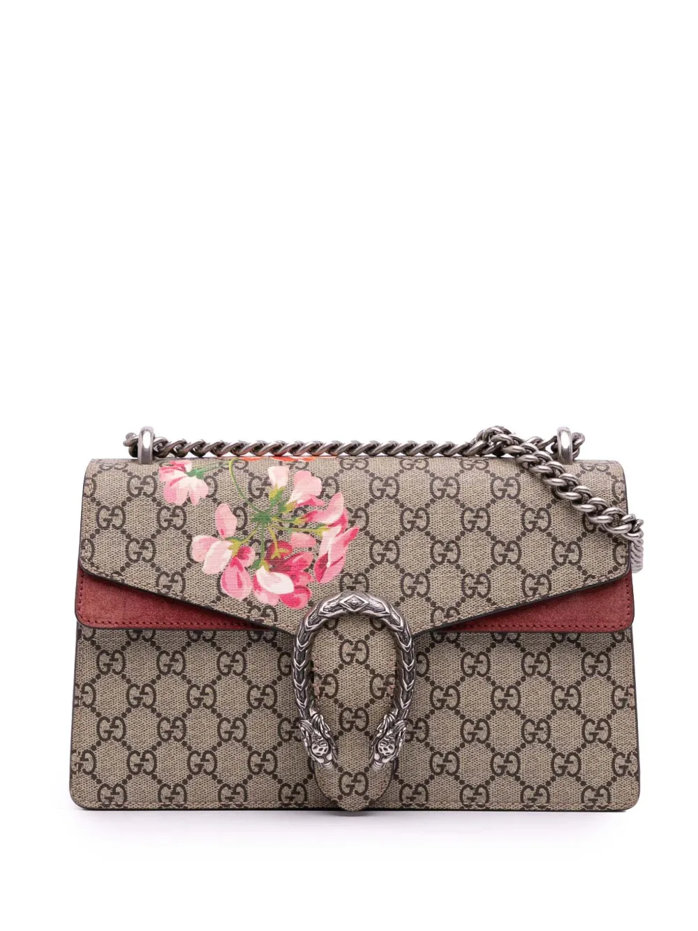 Gucci Pre-Owned 2016-2025 ミディアム GGスプリーム ブルームス ディオニュソス ショルダーバッグ - ブラウン Gucci Pre-Owned 2016-2025 ミディアム GGスプリーム ブルームス ディオニュソス ショルダーバッグ - ブラウン