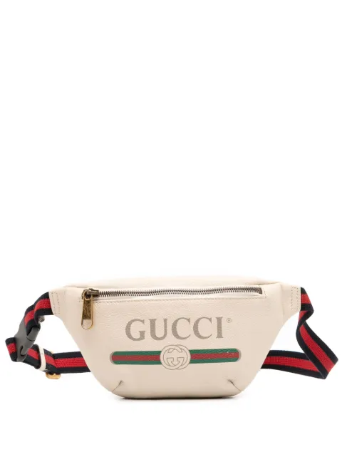 Gucci Pre-Owned 2016-2025 Leather Logo belt bag