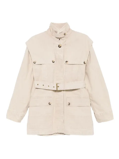 MARANT ÉTOILE belted flap-pocket jacket