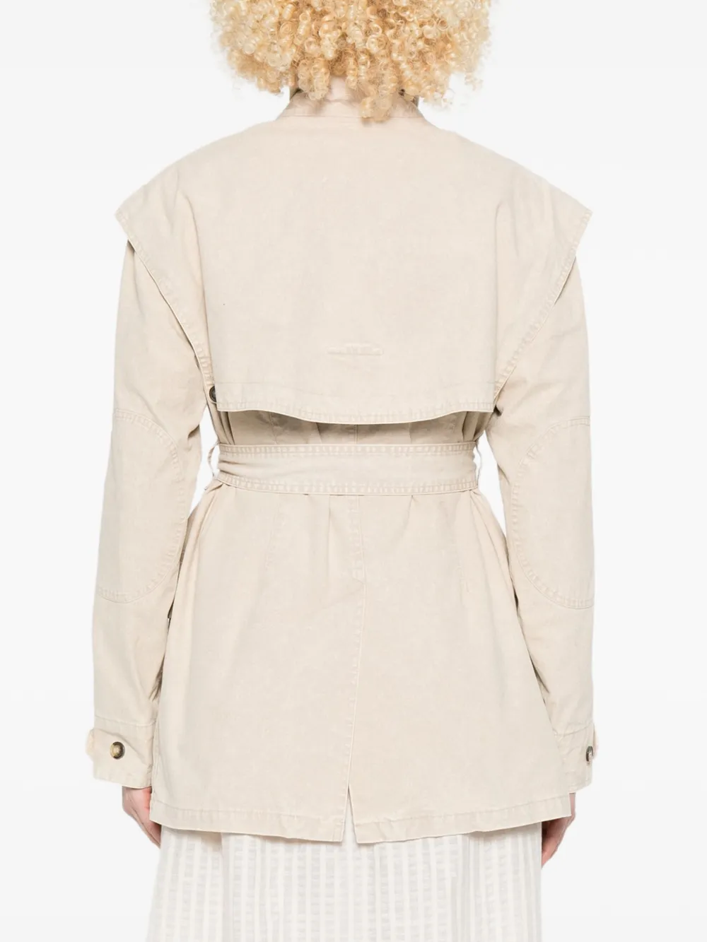 Isabel Marant Étoile Belted Flap-pocket Jacket In Neutral