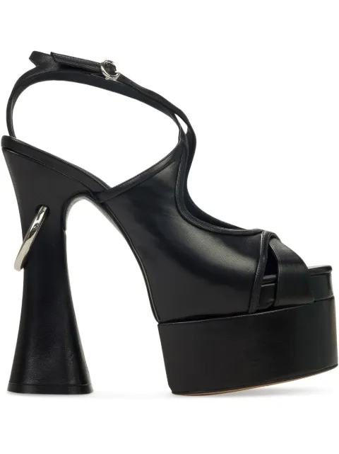 Lanvin 105mm platform ring-detail sandals