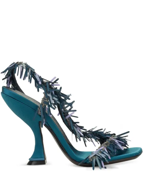 Lanvin 105mm Rita fringe-embellished sandals