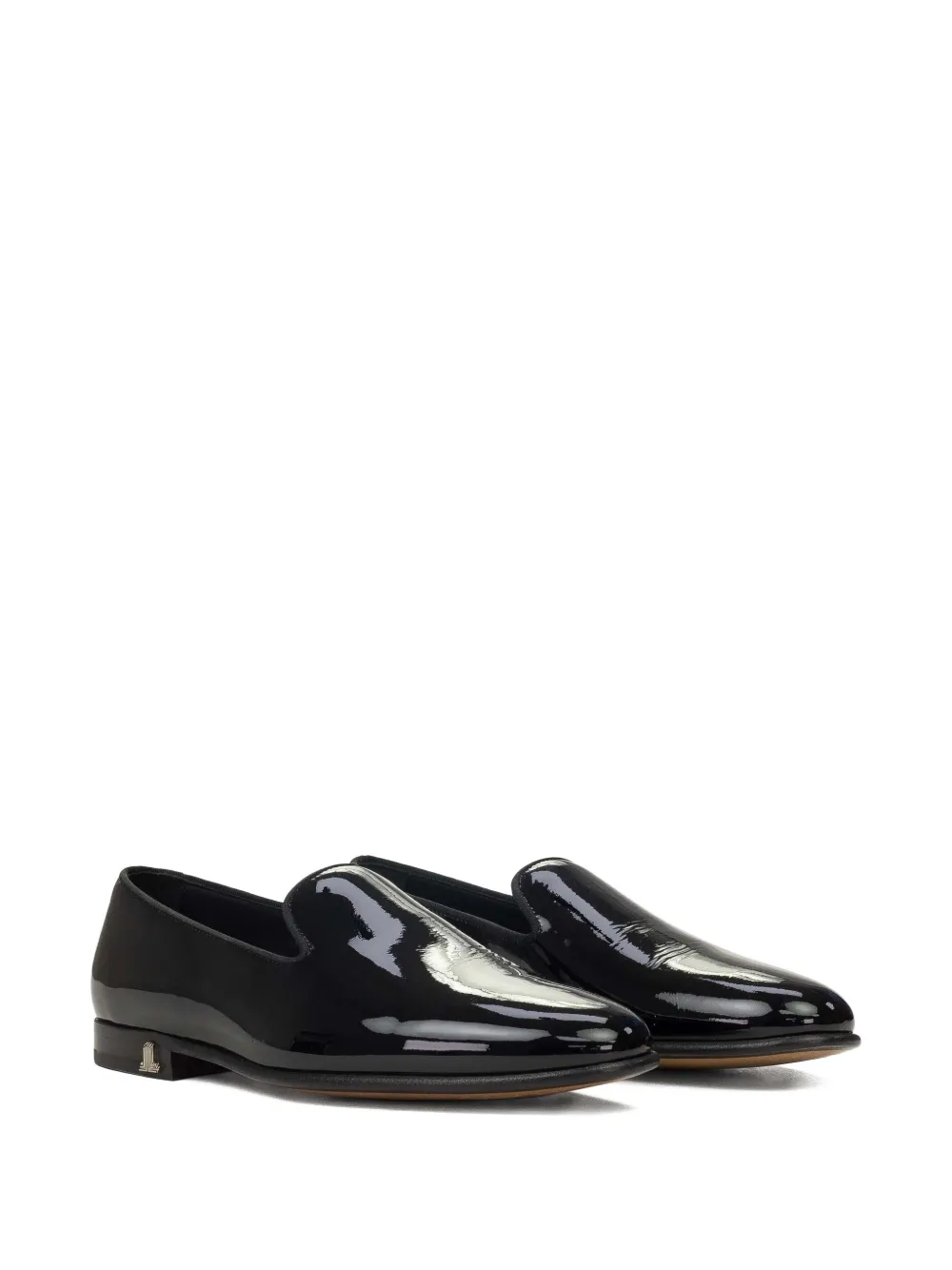 Lanvin patent-leather loafers Black