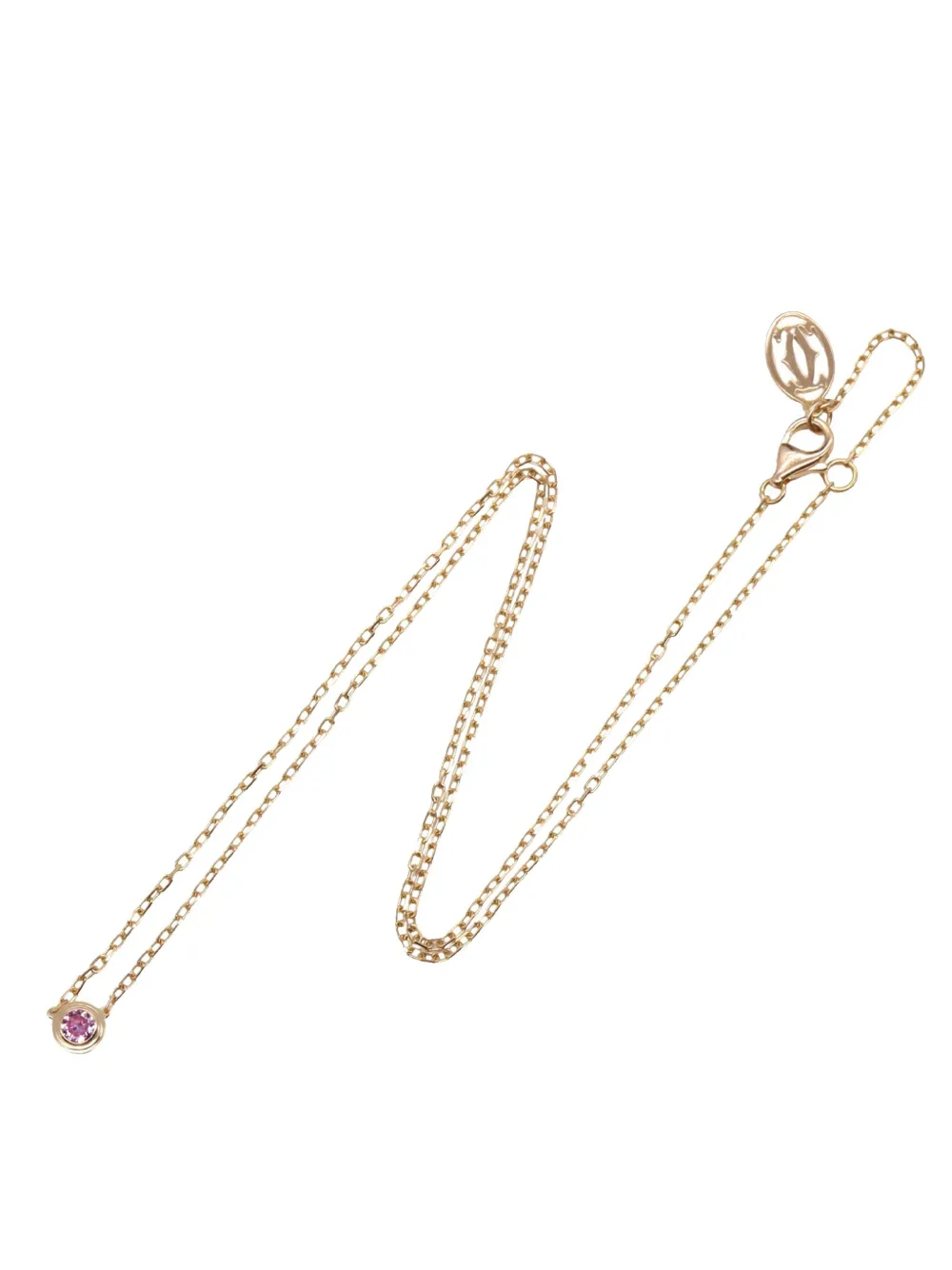 Cartier 2000-2025 18Kローズゴールド&ピンクサファイア ダムール ペンダント ネックレス Cartier 2000-2025 18Kローズゴールド&ピンクサファイア ダムール ペンダント ネックレス