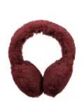 Max Mara shearling-lined earmuffs - Red