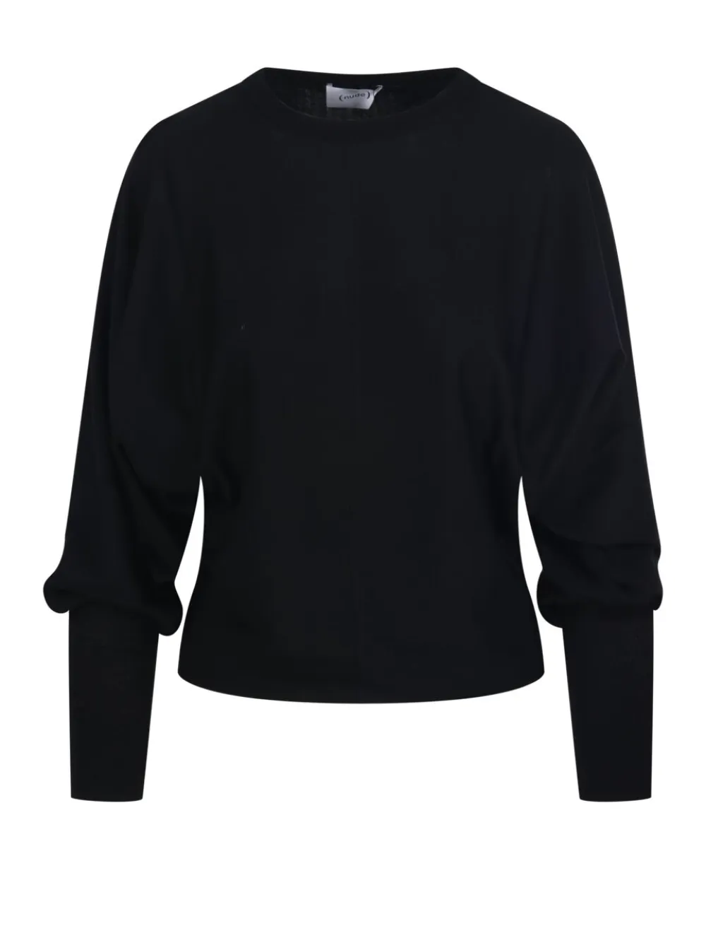 Nude balloon-sleeve sweater | Black | Image 1
