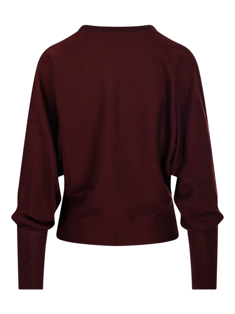 Nude Balloon-sleeve Sweater In Red