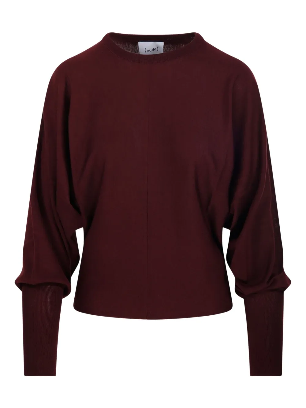 Nude Balloon-sleeve Sweater In Red