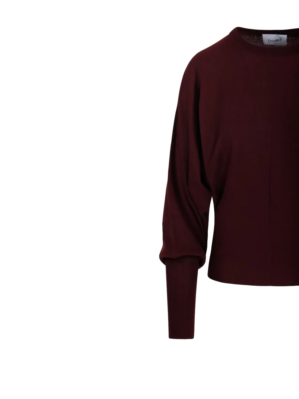 Nude Balloon-sleeve Sweater In Red