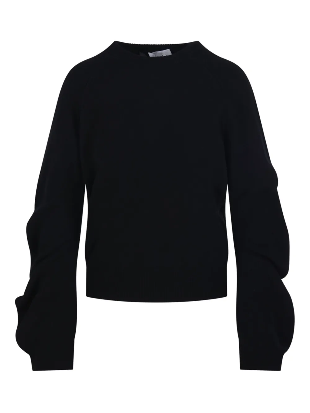 Nude balloon-sleeve sweater | Black | Image 1