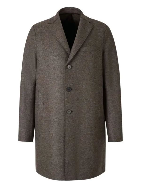 Harris Wharf London ボタン コート | ブラウン | FARFETCH JP