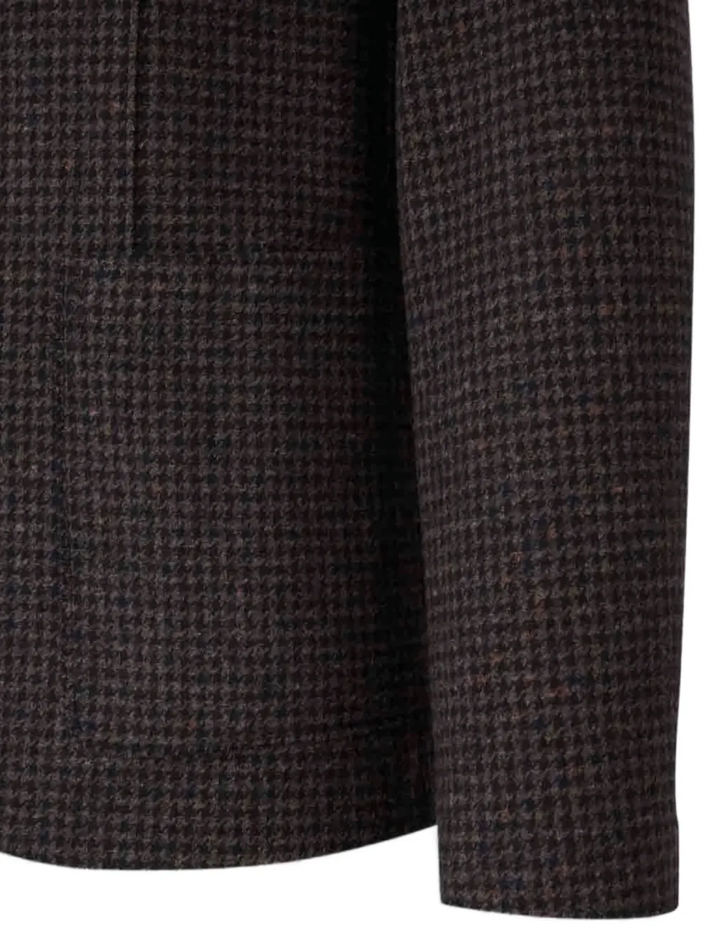 Harris Wharf London Houndstooth Single-breasted Blazer In Brown