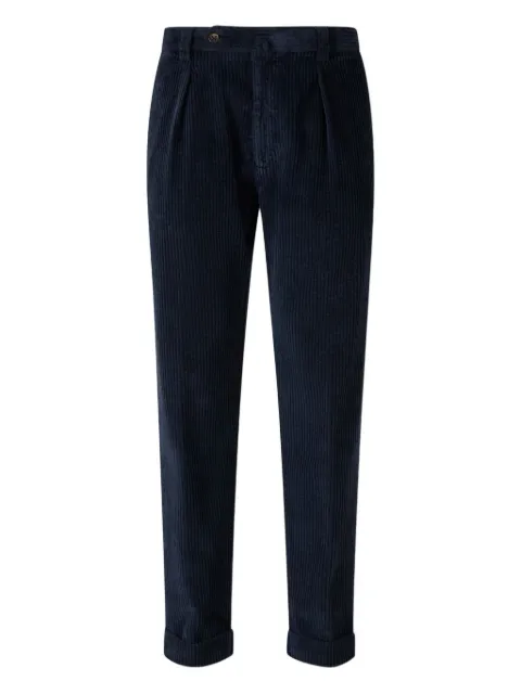 Berwich pleated corduroy trousers