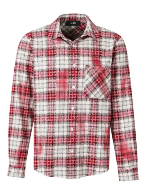 AMIRI checked spray-painted shirt
