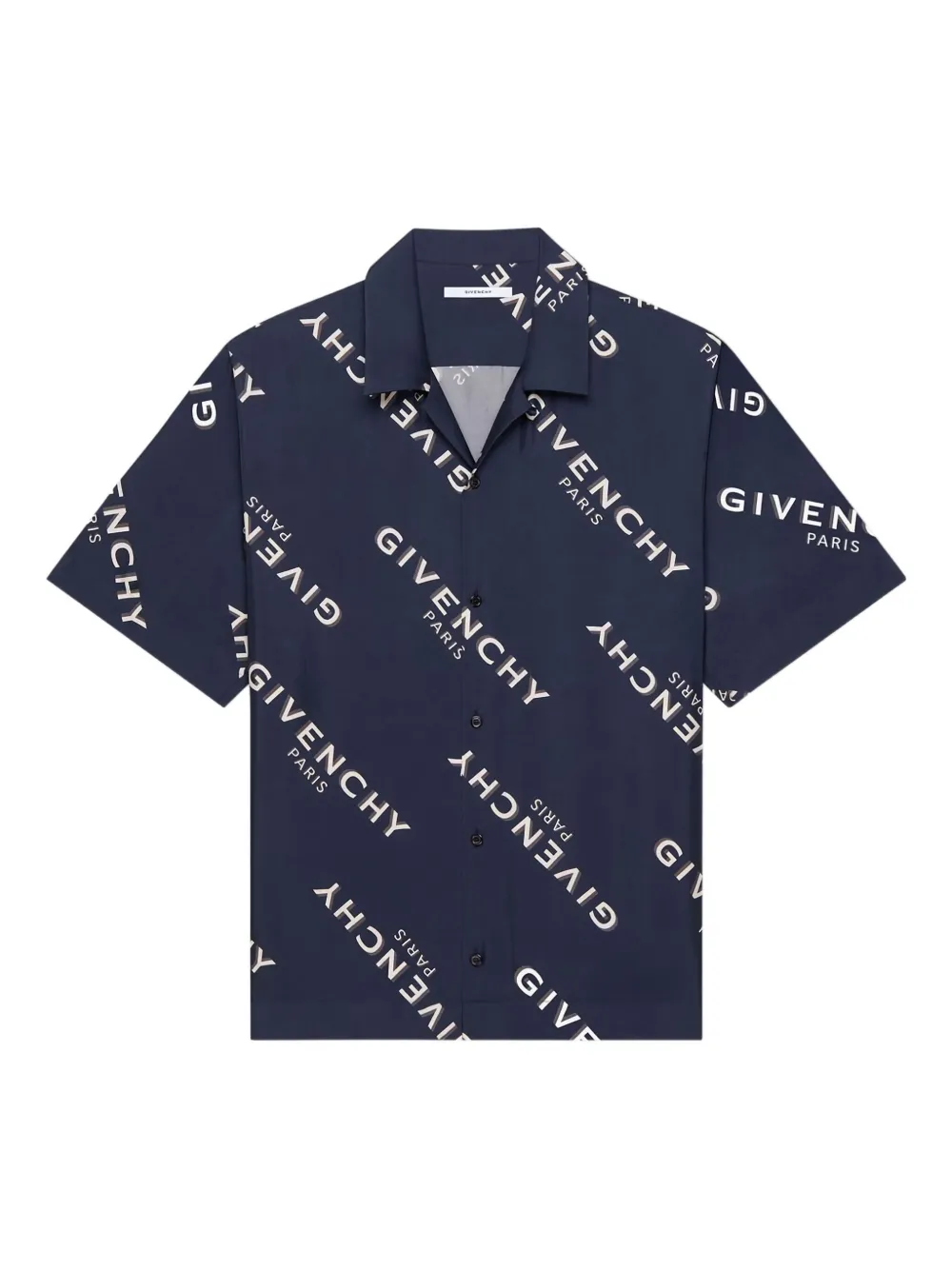 Givenchy logo-print short-sleeved shirt | Blue | Image 1
