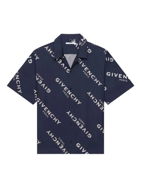 Givenchy logo-print short-sleeved shirt