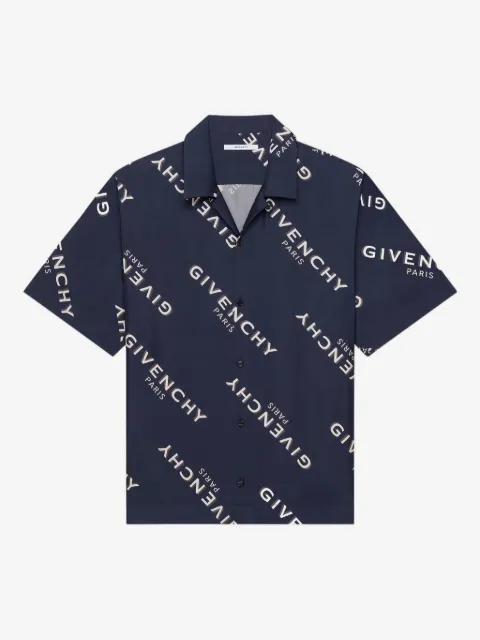 Givenchy logo-print short-sleeved shirt