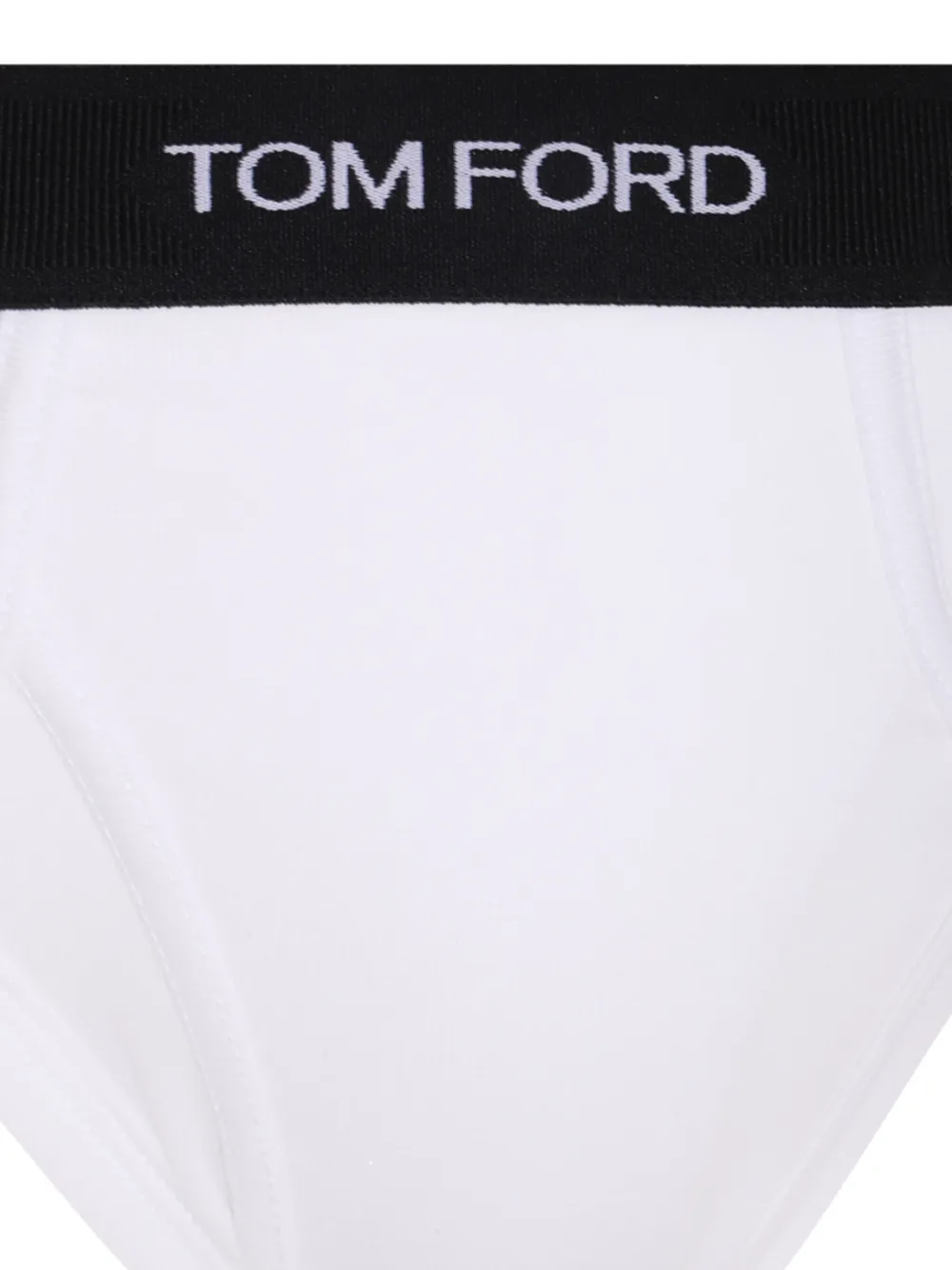 Tom Ford Branded-waistband Briefs In White