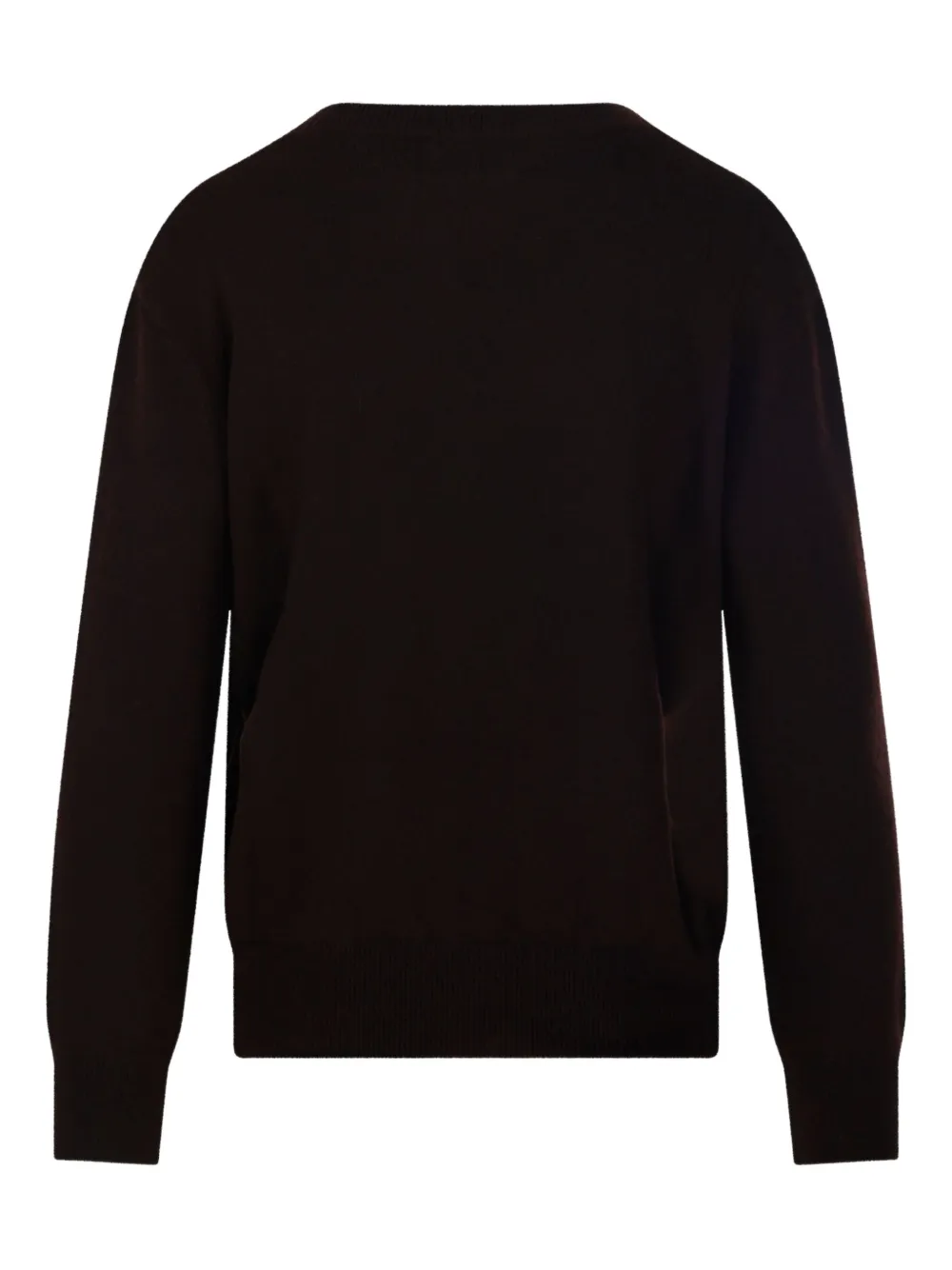 Beyou Round-neck Cashmere Knit In Brown