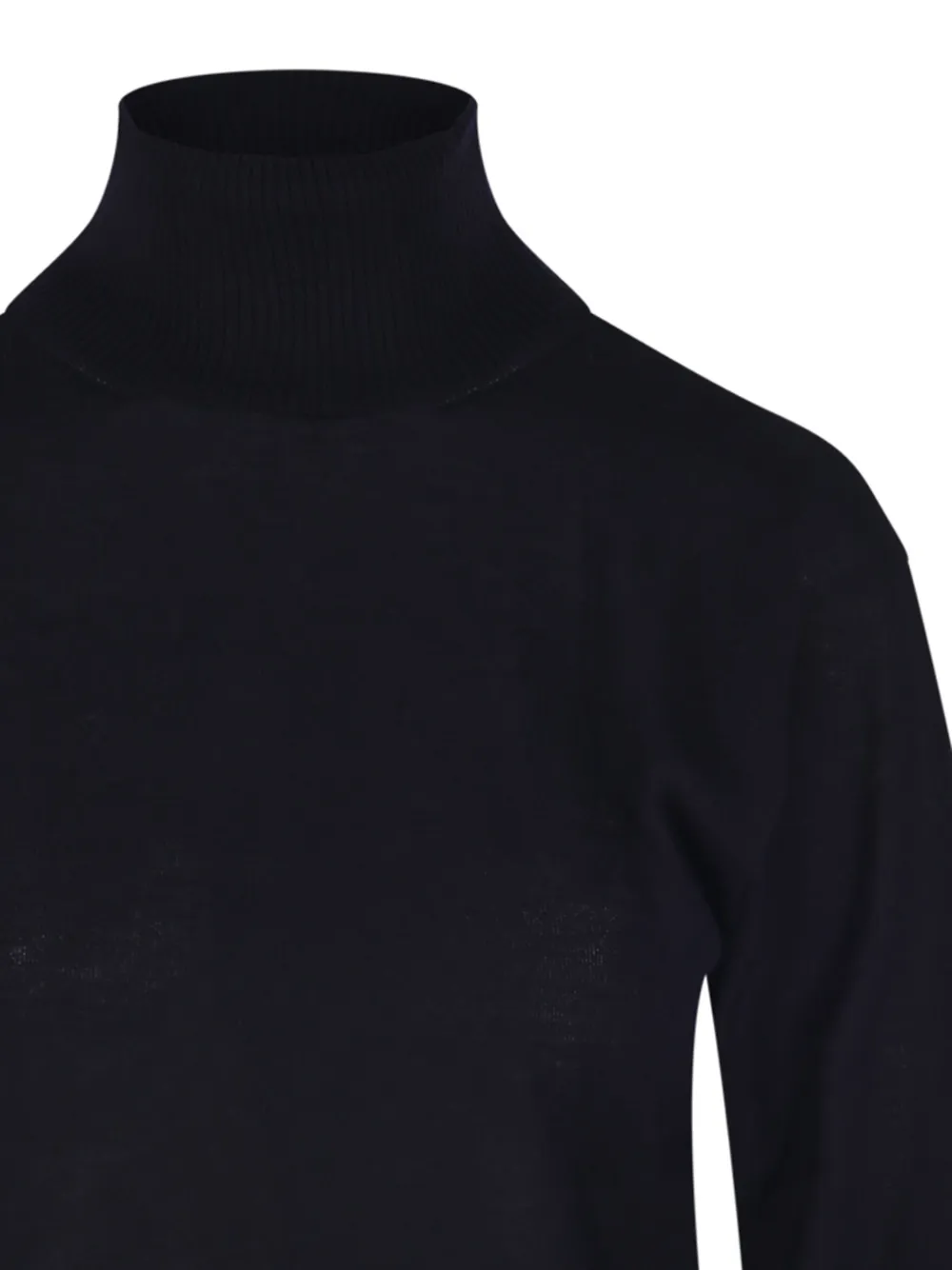 Daniele Fiesoli Turtleneck Ribbed Knit In Black