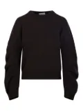 Nude raglan-sleeve sweater - Brown