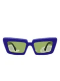 Retrosuperfuture Coccodrillo pointed-edge sunglasses - Blue