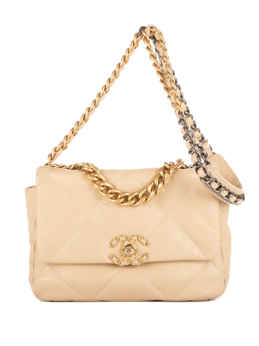 CHANEL Pre-Owned quilted chain bag - Neutrals