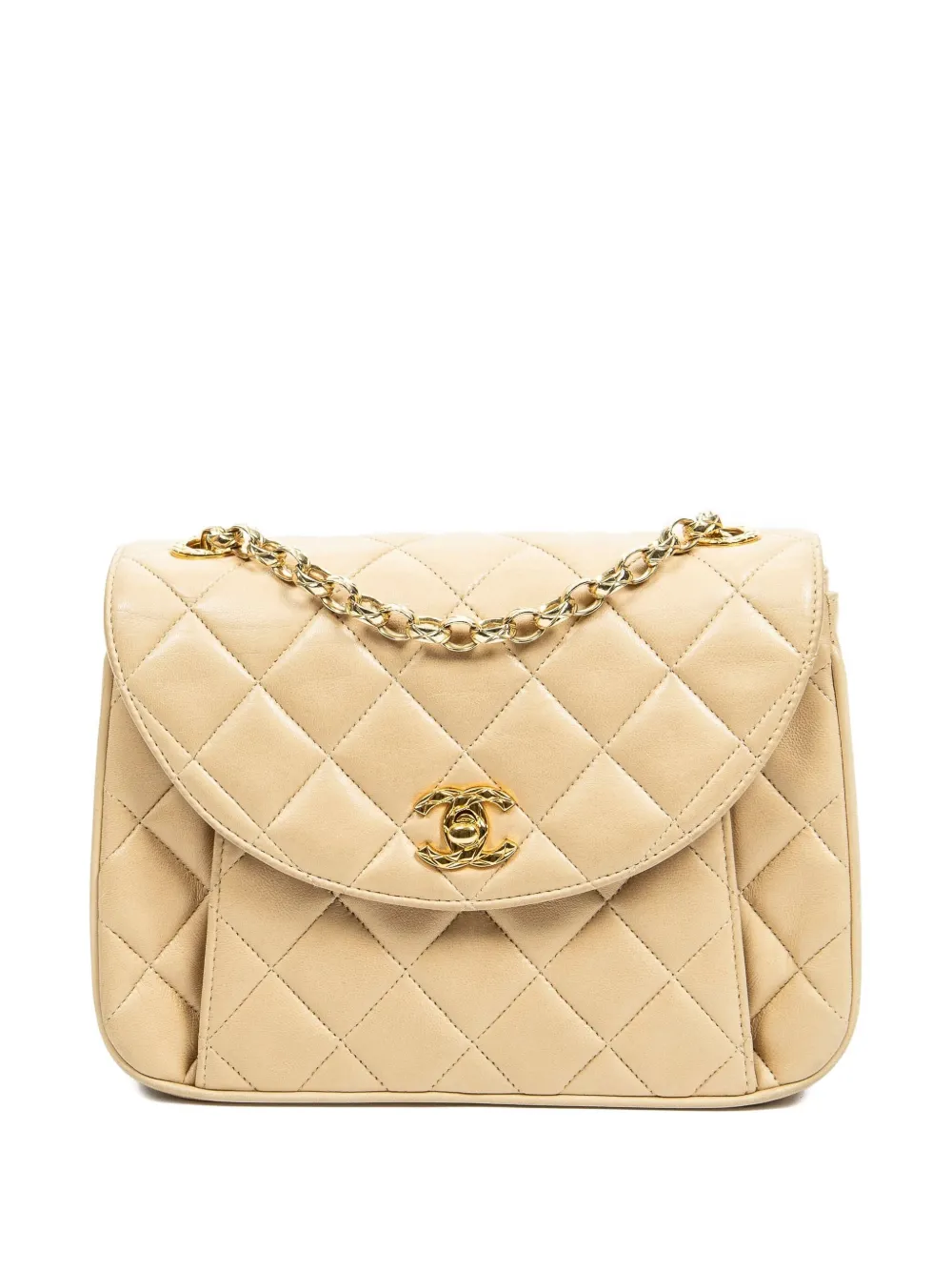 CHANEL Pre-Owned Borsa trapuntata con catena - Toni neutri