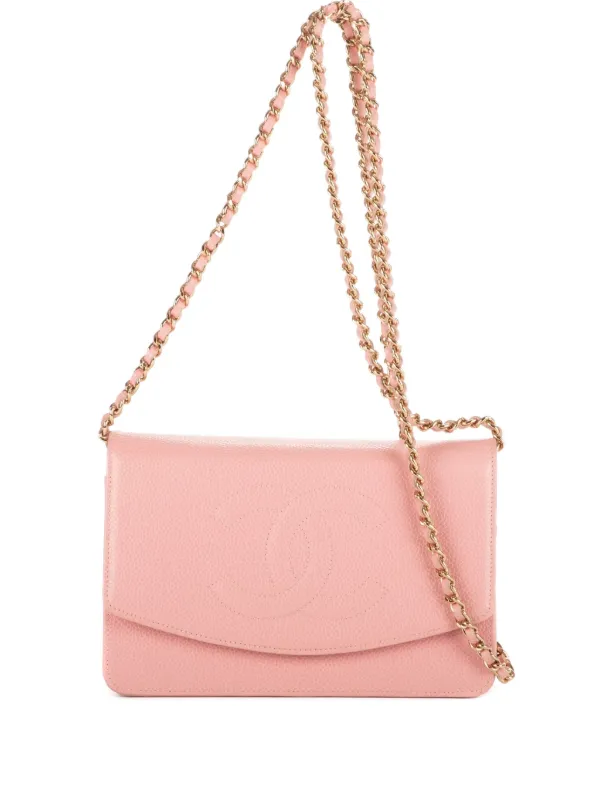 Chanel Pre-owned 2000 Leather Shoulder Bag in Pink
