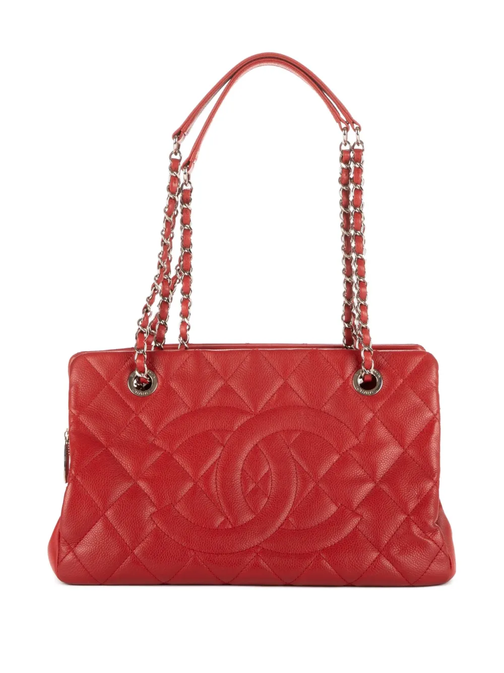 CHANEL Pre-Owned Borsa tote trapuntata - Rosso