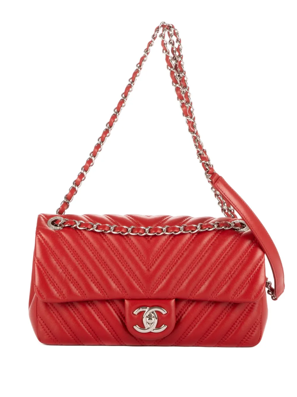 CHANEL Pre-Owned Borsa a spalla Classic Flap - Rosso