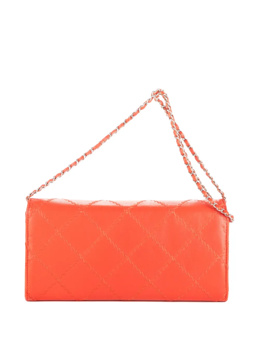 CHANEL Pre-Owned Flap Ultrastiched Schultertasche - Orange