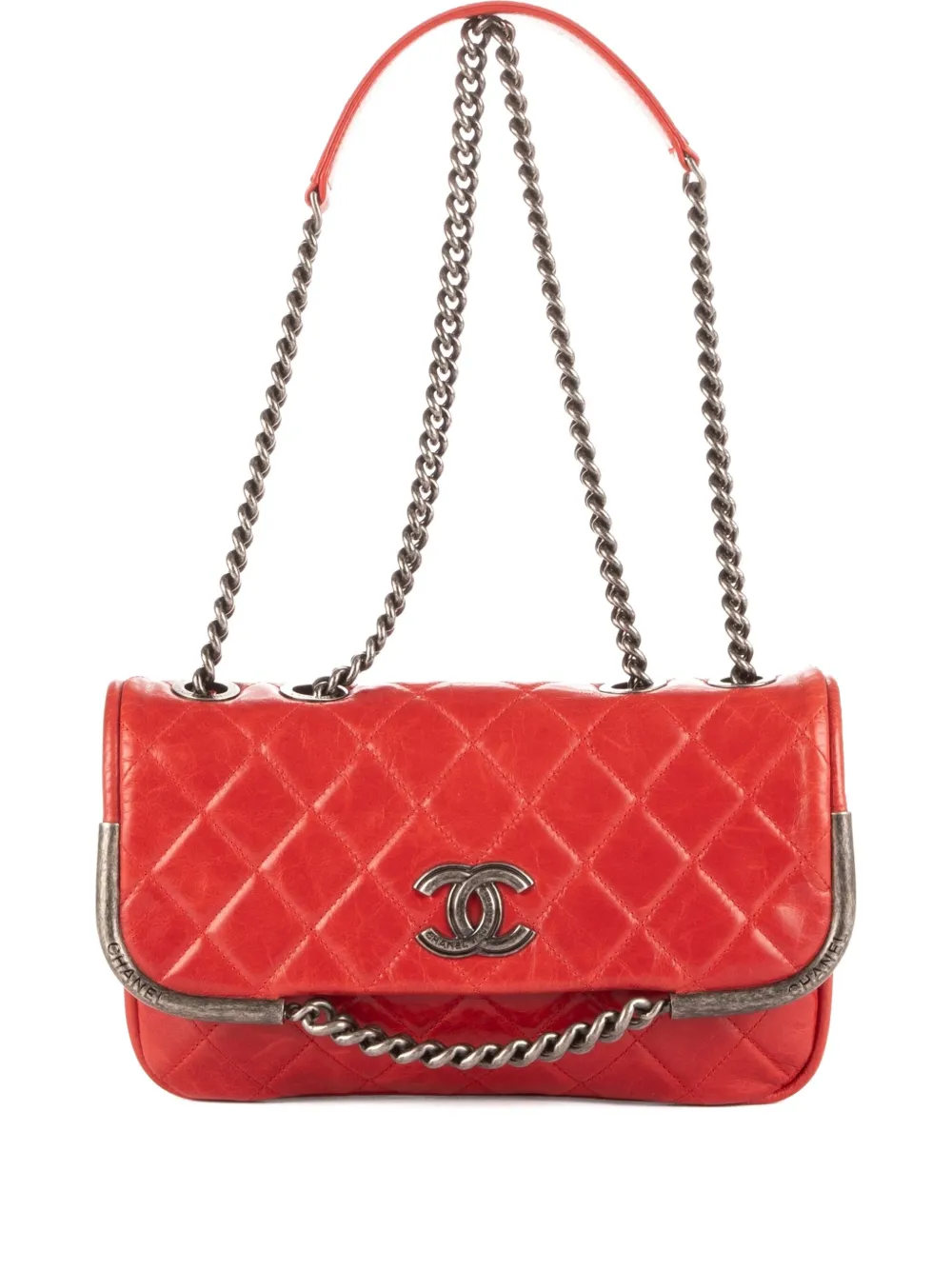 CHANEL Pre-Owned Borsa a spalla trapuntata - Rosso