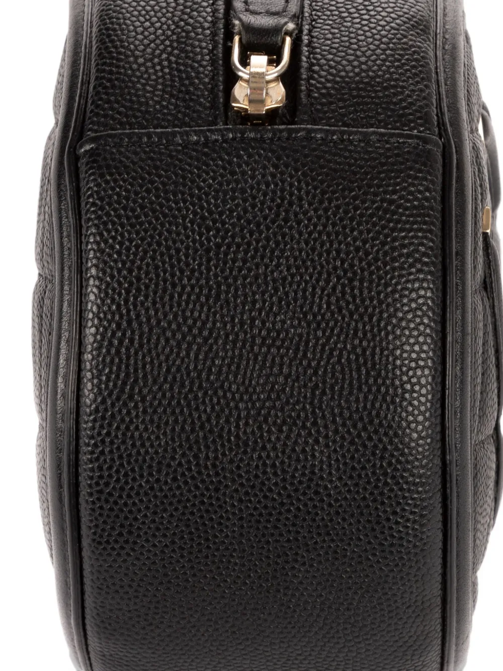 Chanel Pre-owned Quilted Cross Body Bag in Black, view 4