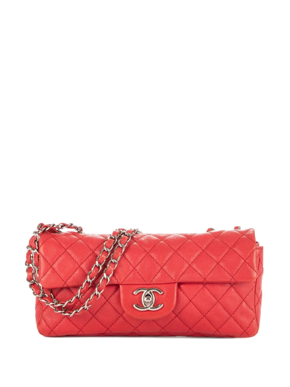 CHANEL Pre-Owned Borsa trapuntata con catena - Rosso