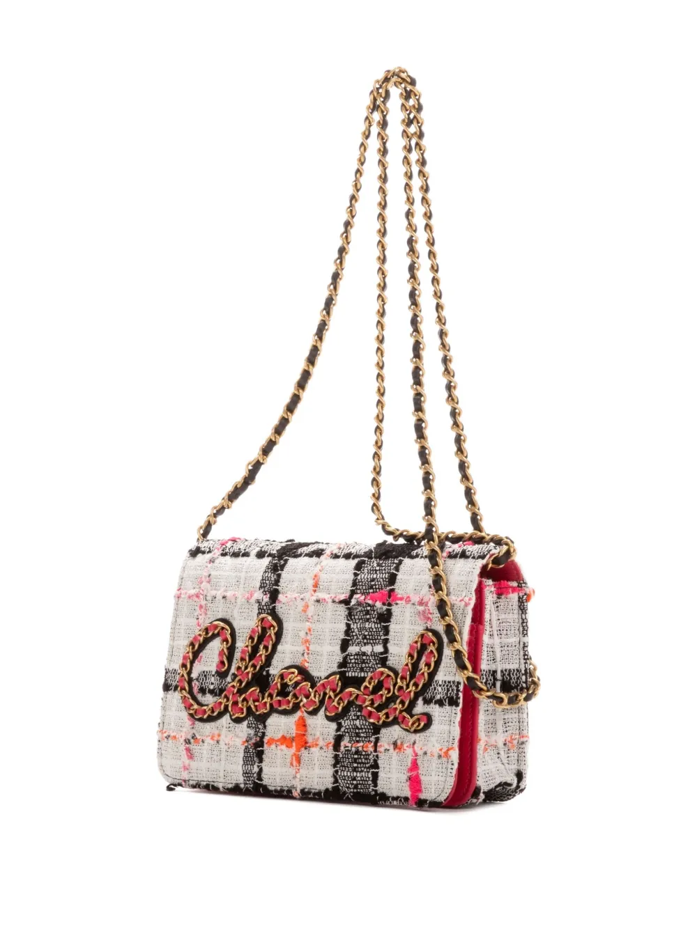 CHANEL Pre-Owned Borsa a spalla con catena - Bianco