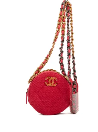 CHANEL Pre-Owned ツイード ショルダーバッグ | ピンク | FARFETCH JP