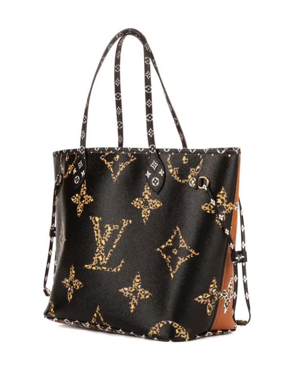 Louis Vuitton Monogram トートバッグ Louis Vuitton Pre-Owned Monogram leopard-print Tote Bag | Black