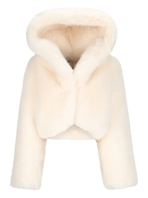Giuseppe Di Morabito hooded faux-fur jacket
