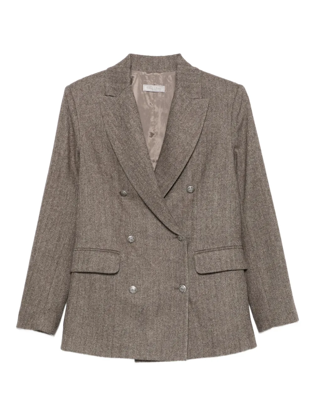 Antonelli double-breasted blazer | Brown | Image 1