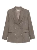 Antonelli double-breasted blazer - Brown