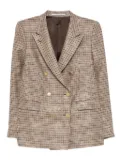 Tagliatore houndstooth double-breasted blazer - Neutrals