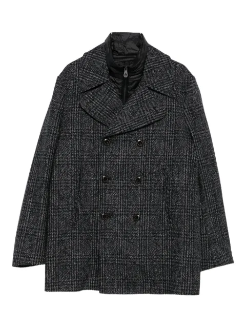 Peuterey double-breasted checked coat
