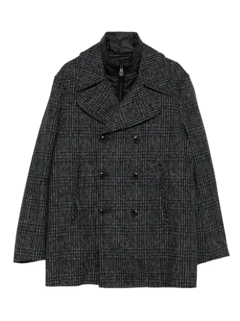 Peuterey double-breasted checked coat