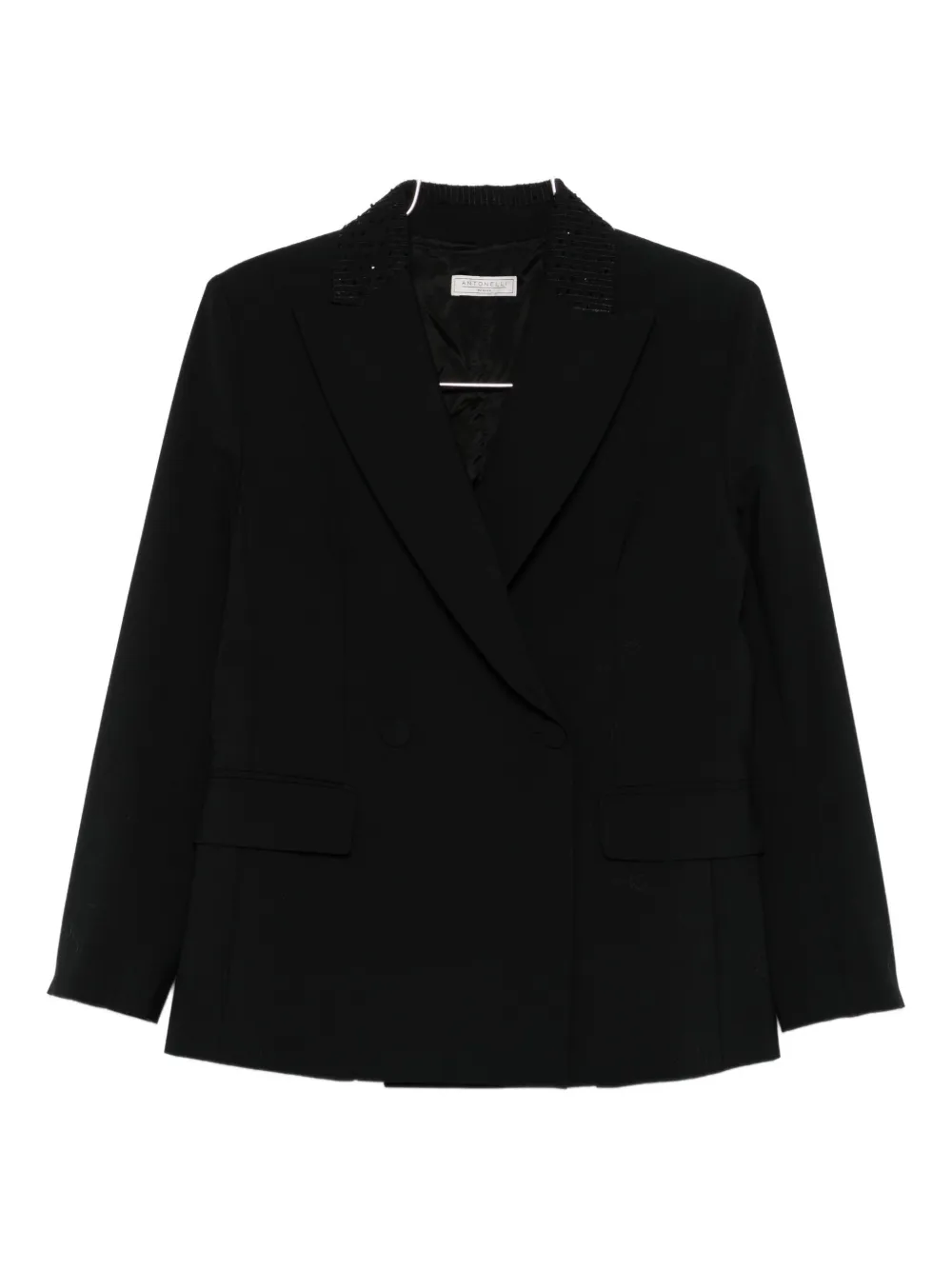 Antonelli Double-breasted Jacket In Black