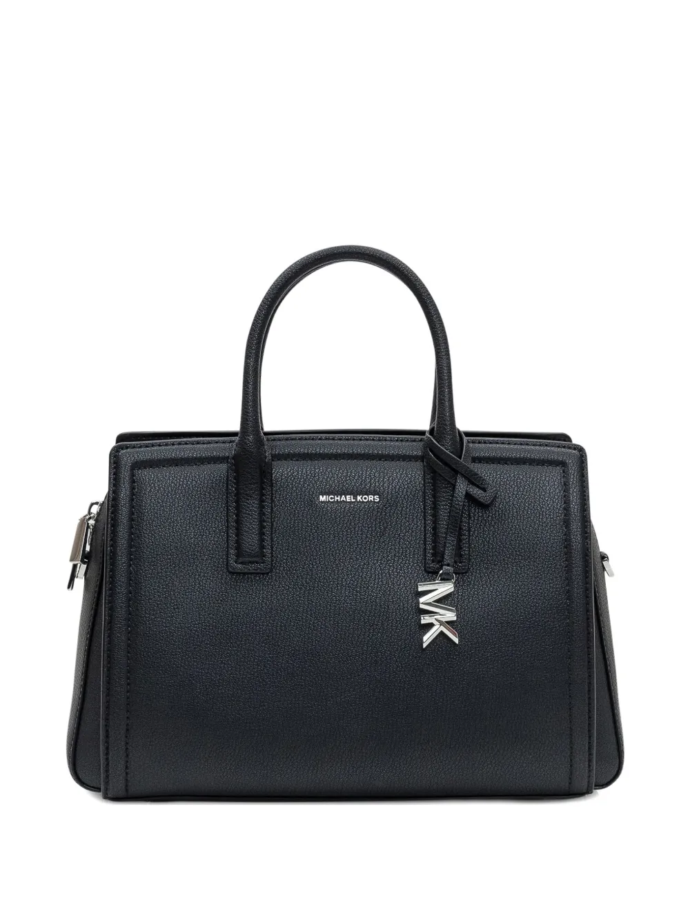 Michael Michael Kors ロゴチャーム ハンドバッグ - ブラック Michael Michael Kors ロゴチャーム ハンドバッグ - ブラック