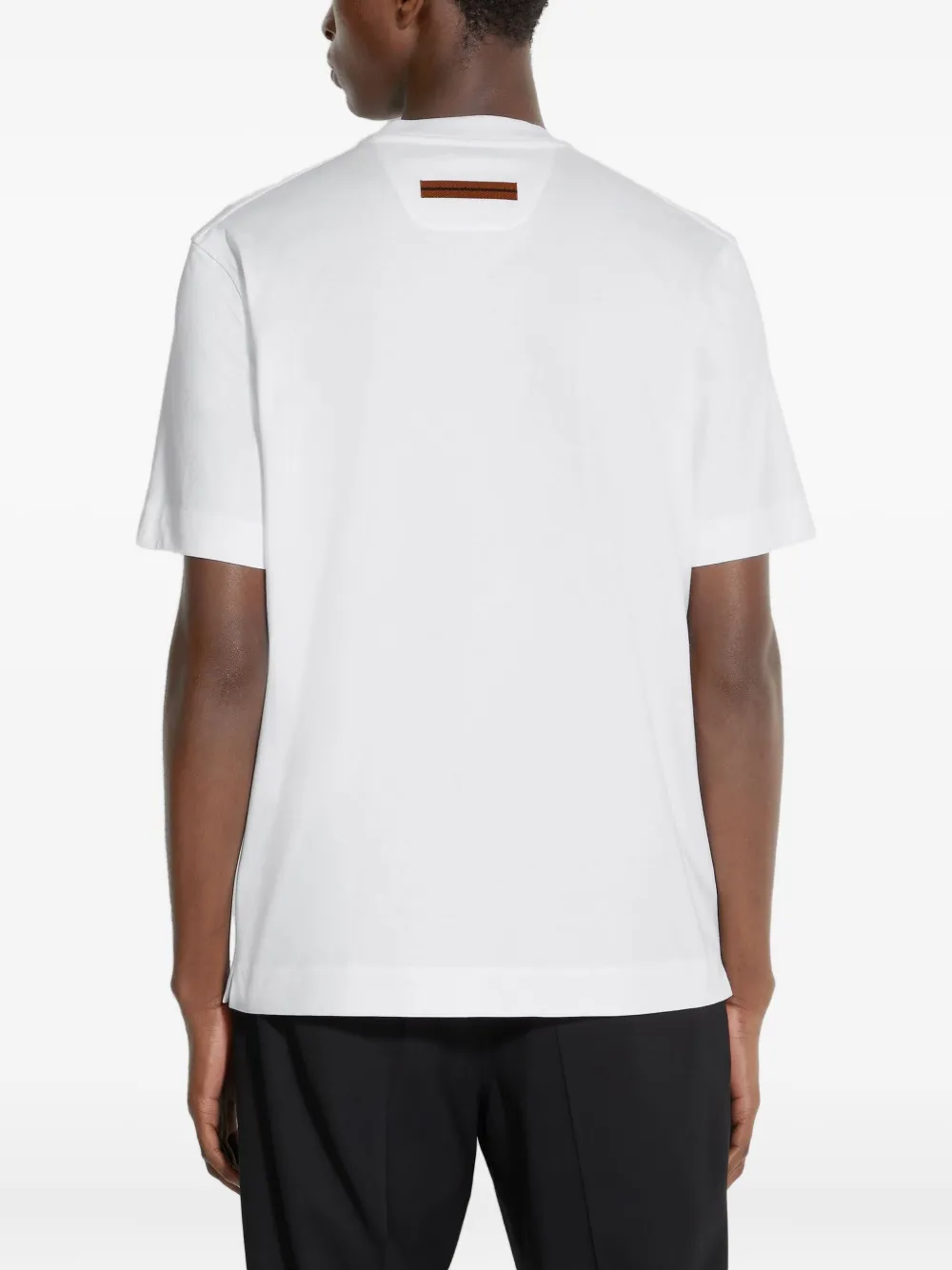 Zegna T-shirt met logodetail Wit